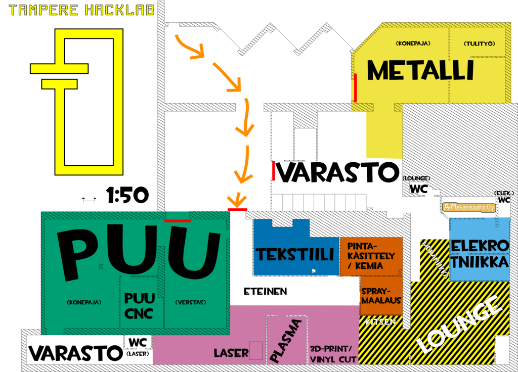 Map of Tampere HackLab