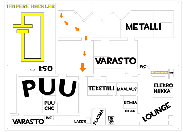Map of Tampere HackLab